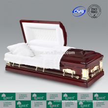 LUXES Goodwill Red Casket Online Hardwood Caskets For Funeral Cremation